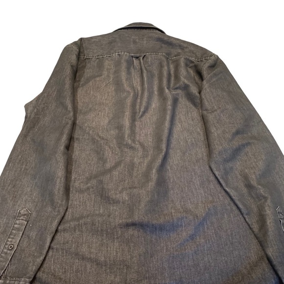 Frank & Oak Black Denim Button Down Shirt - Picture 6 of 10